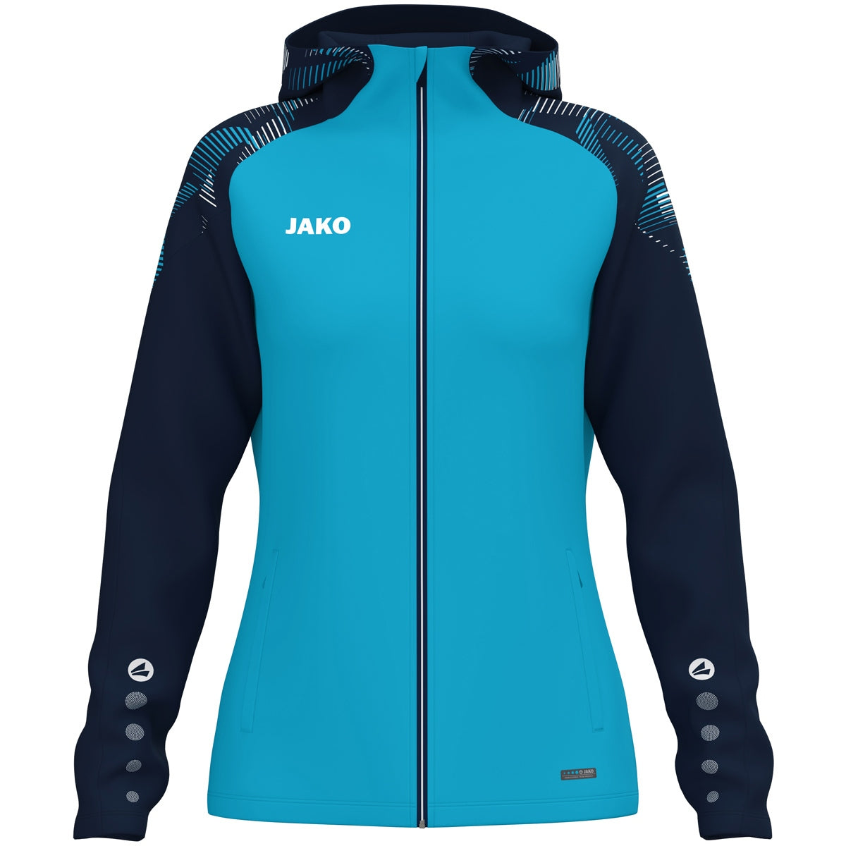 Jachetă sport JAKO SONIC Dama – Jachetă cu glugă și căptușeală microfleece